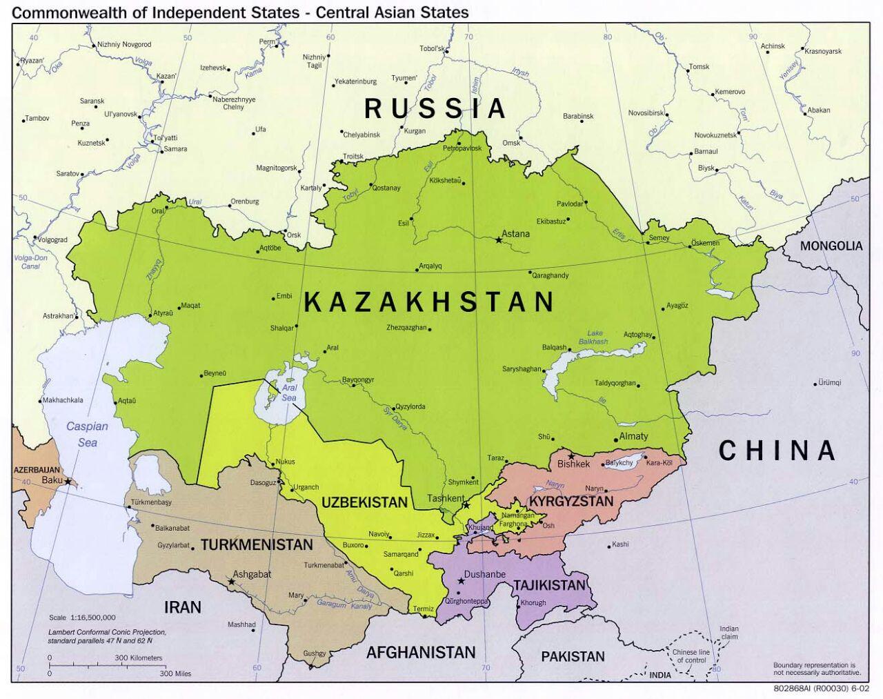 Uzbekistan Peta Asia Uzbekistan Rusia Peta Asia Tengah Asia